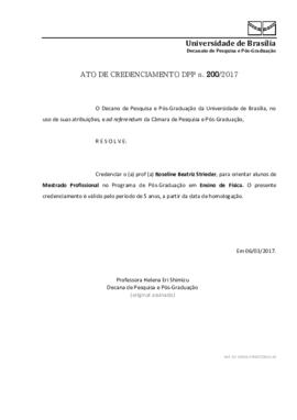 Ato de Credenciamento DPP N° 0200/2017