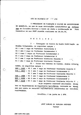 Ato da Reitoria nº 0172/1978