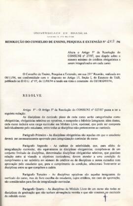 Resolução do Conselho de Ensino, Pesquisa e Extensão nº 0219/1996
