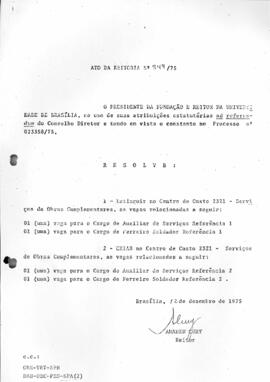 Ato da Reitoria nº 0849/1975