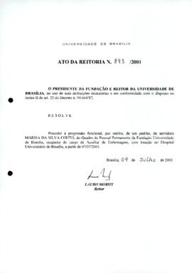 Ato da Reitoria nº 0893/2001