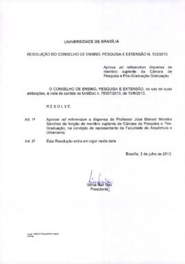 Resolução do Conselho de Ensino, Pesquisa e Extensão nº 0135/2013