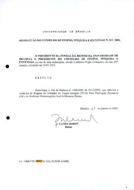 Resolução do Conselho de Ensino, Pesquisa e Extensão nº 0011/2002