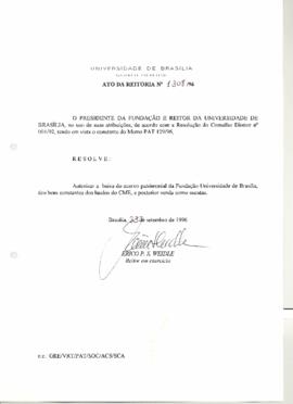 Ato da Reitoria nº 1308/1996