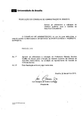 Resolução do Conselho de Administração nº 0008/2015