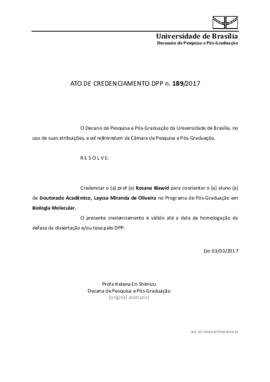 Ato de Credenciamento DPP N° 0189/2017