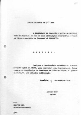 Ato da Reitoria nº 0174/1976