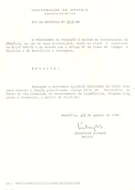 Ato da Reitoria nº 0352/1986