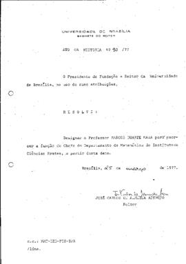 Ato da Reitoria nº 0090/1977