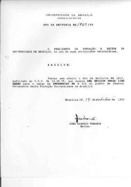 Ato da Reitoria nº 1829/1995