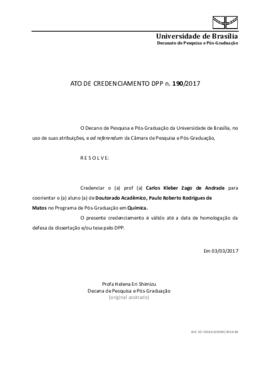 Ato de Credenciamento DPP N° 0190/2017