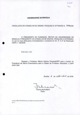 Resolução do Conselho de Ensino, Pesquisa e Extensão nº 0166/2006