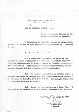 Ato da Reitoria nº 0247/1974
