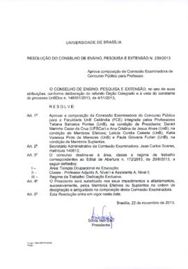Resolução do Conselho de Ensino, Pesquisa e Extensão Nº 0239/2013