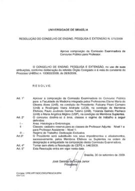 Resolução do Conselho de Ensino, Pesquisa e Extensão nº 0570/2009