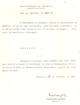 Ato da Reitoria nº 0380/1986
