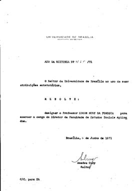 Ato da Reitoria nº 0450/1971