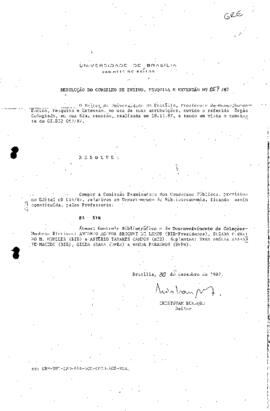 Resolução do Conselho de Ensino, Pesquisa e Extensão nº 0067/1987