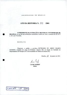Ato da Reitoria nº 0131/2001