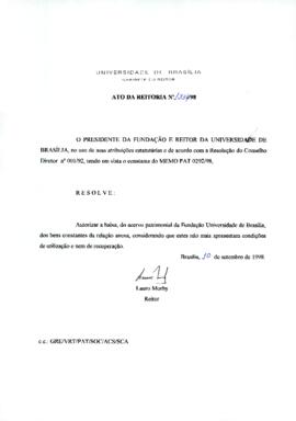 Ato da Reitoria nº 1334/1998