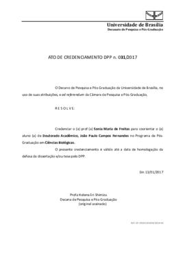 Ato de Credenciamento DPP N° 0031/2017