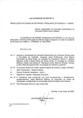 Resolução do Conselho de Ensino, Pesquisa e Extensão nº 0118/2009