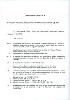 Resolução do Conselho de Ensino, Pesquisa e Extensão nº 0165/2008