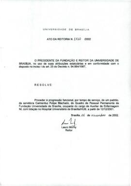 Ato da Reitoria nº 1710/2002