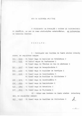 Ato da Reitoria nº 0009/1981