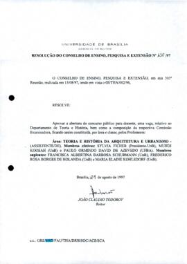 Resolução do Conselho de Ensino, Pesquisa e Extensão nº 0130/1997