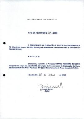 Ato da Reitoria nº 0415/2000
