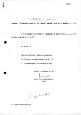 Resolução do Conselho de Ensino, Pesquisa e Extensão nº 0004/1997