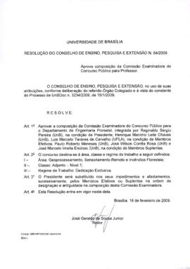 Resolução do Conselho de Ensino, Pesquisa e Extensão nº 0064/2009
