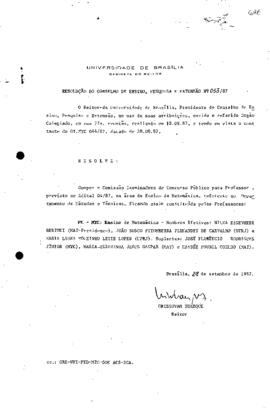 Resolução do Conselho de Ensino, Pesquisa e Extensão nº 0033/1987