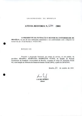 Ato da Reitoria nº 1254/2001