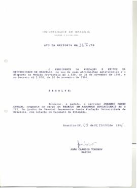 Ato da Reitoria nº 1670/1996