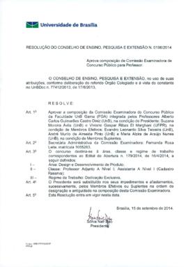 Resolução do Conselho de Ensino, Pesquisa e Extensão nº 0198/2014