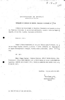 Resolução do Conselho de Ensino, Pesquisa e Extensão nº 0014/1987