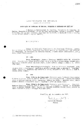 Resolução do Conselho de Ensino, Pesquisa e Extensão nº 0060/1987