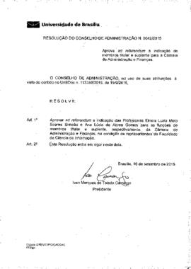 Resolução do Conselho de Administração nº 0042/2015