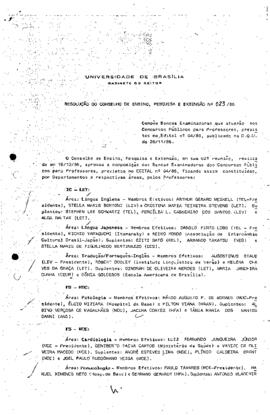 Resolução do Conselho de Ensino, Pesquisa e Extensão nº 0023/1986