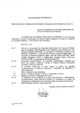 Resolução do Conselho de Ensino, Pesquisa e Extensão nº 0227/2013