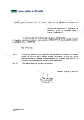 Resolução do Conselho de Ensino, Pesquisa e Extensão nº 0066/2015