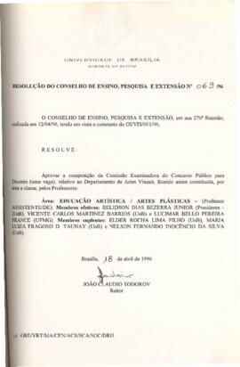Resolução do Conselho de Ensino, Pesquisa e Extensão nº 0069/1996