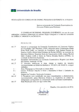 Resolução do Conselho de Ensino, Pesquisa e Extensão nº 0176/2014