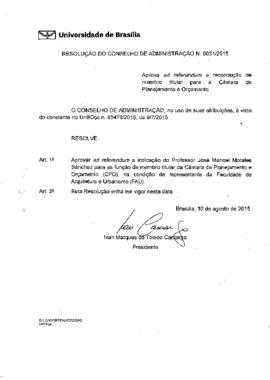 Resolução do Conselho de Administração nº 0031/2015