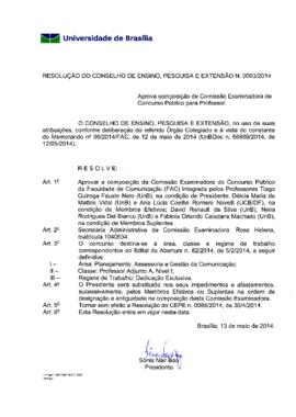 Resolução do Conselho de Ensino, Pesquisa e Extensão nº 0093/2014