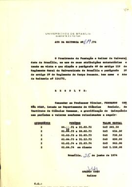 Ato da Reitoria nº 0619/1974