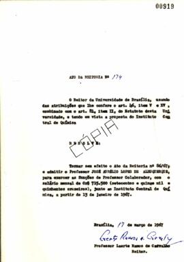 Ato da Reitoria nº 0174/1967
