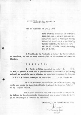 Ato da Reitoria nº 0143/1974